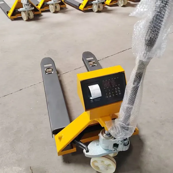 Electric Loading Hand Forklift Truck Pallet Truck Manual Pallet Jack With Weigh Scale photo-5