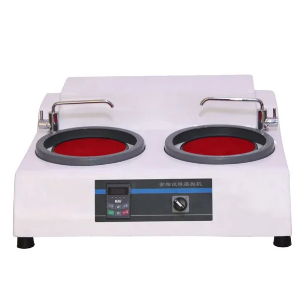 MP-2B Manual Metallographic Equipment Double Disc Sample Specimen Grinding and Polishing Machine photo-3