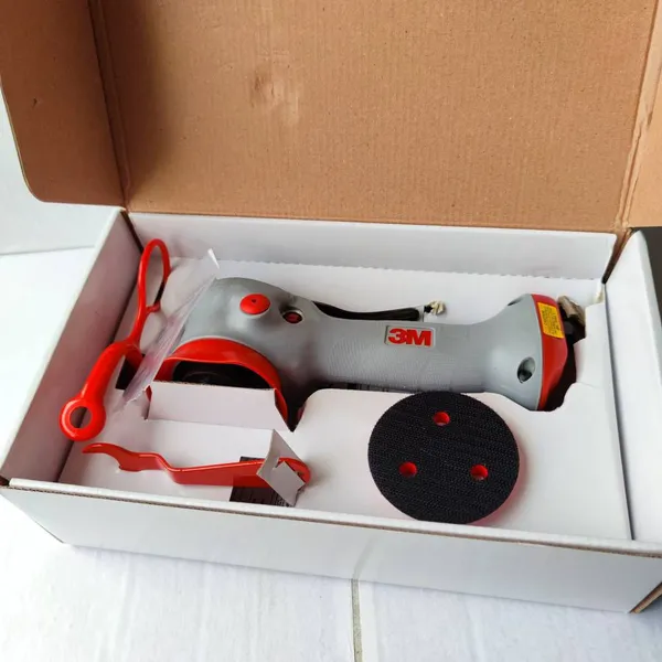 3m 28333 3-inch Backed Flock Sander, Eccentric Sander, Pneumatic Polisher photo-4