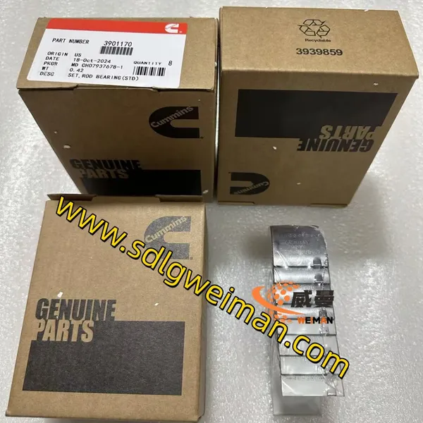 Cummins 3901170 Полуширина шатунного подшипника для двигателей Cummins Запчасти