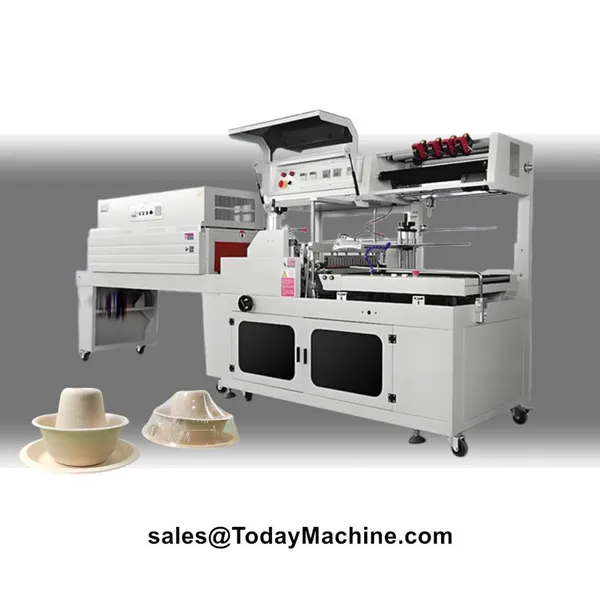 Automatic PVC POF PP Film Heat Tunnel Shrink Wrapping Machine for Water Bottles Box
