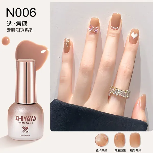 Wholesale New Arrival Icy-Sheer Nude Gel Polish Salon Professional Grade Translucent Gel Polish photo-5