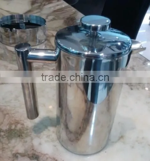 800ml Double Wall Stainless Steel French Press Milk Frother/picther photo-3