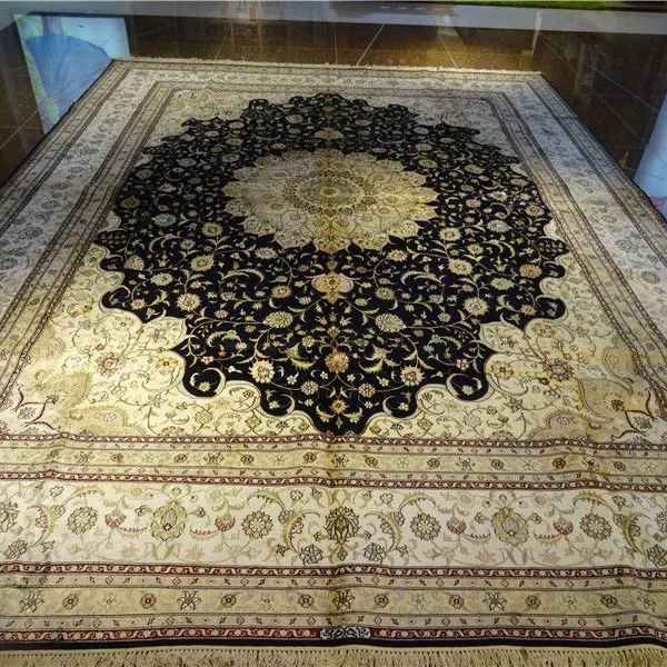 Yamei Carpet Factory Direct Sale Handmade Silk Persian Carpet In Different Colors