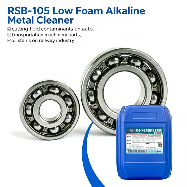Low‑Foam Rust‑Inhibiting Metal Cleaner RSB‑103C, Clean Oil Cutting Fluid Dust on Ferrous Metal for Automotive & Engineering Machinery