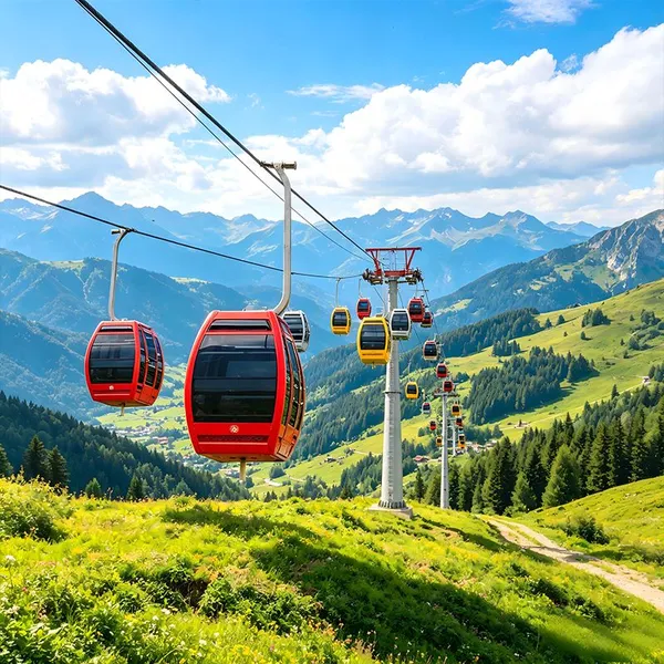 Dq Custom Steel Cable Car Ropeway System Scenic Tourist Transport Mountain Travel Projects Manufacturer Supply Gondola Lift Cableway photo-5