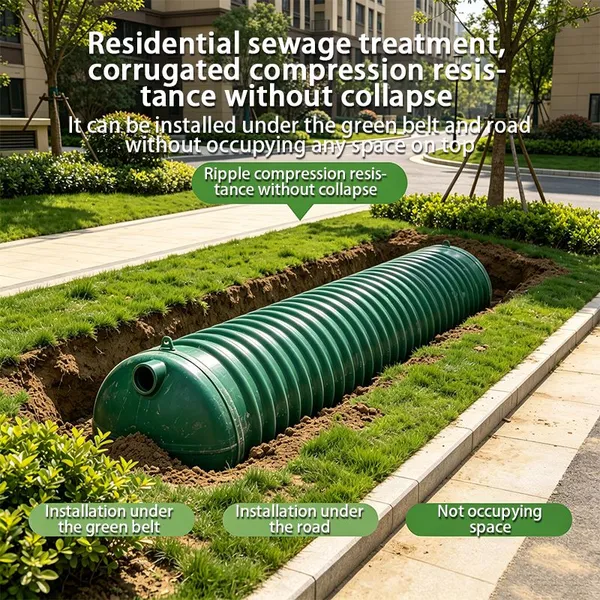 Commercial Corrugated Septic Tank Hotel School Centralized Sewage Treatment Tank