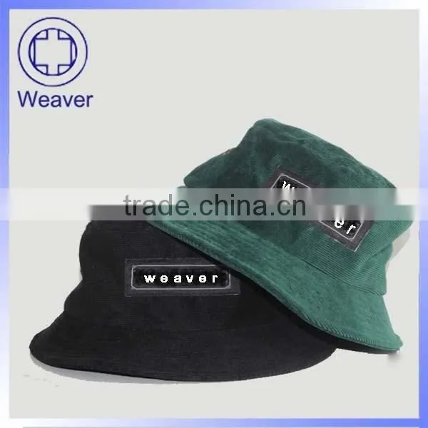 Fashion Plain Black Nylon Bucket Hat Wholesale photo-2