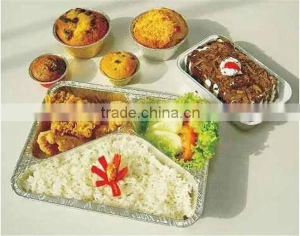 Aluminum Food Pan 3 Compartments Food Tray photo-4