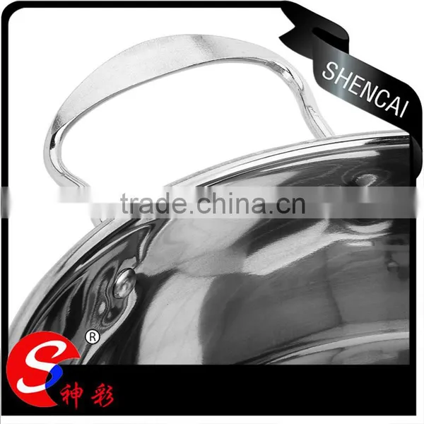 Stainless Steel Belly Soup Pot With Glass Lid/ Casserole Set/ Cooking Stock Pots photo-5