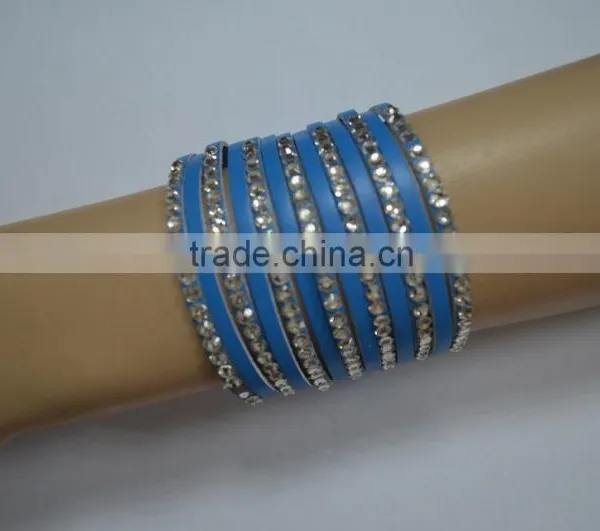 Wholesale Multi Stripped Genuine Leather Bracelets photo-2