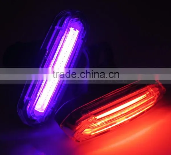 Blue Red LED Plastic Clip Collar 120LM Bicycle Front Light Warm Security Lamp photo-2
