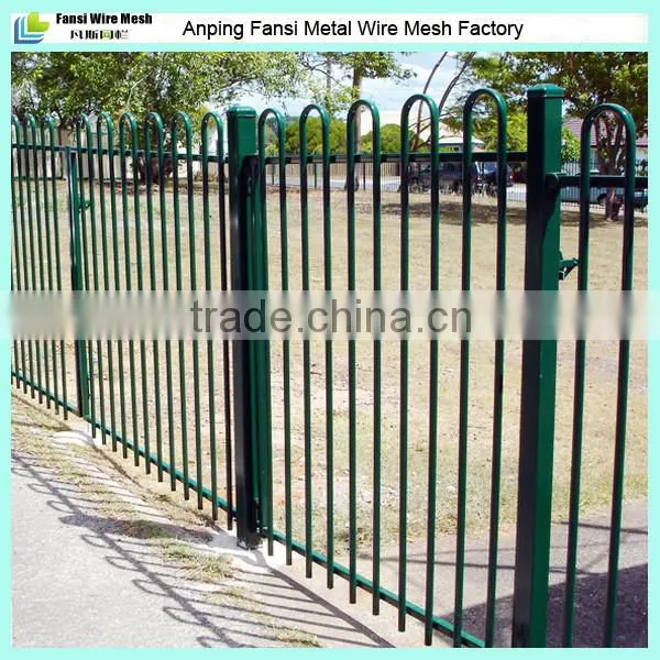 Beautiful 2400 Long Two Rails Flat Top Swimming Pool Fence photo-4
