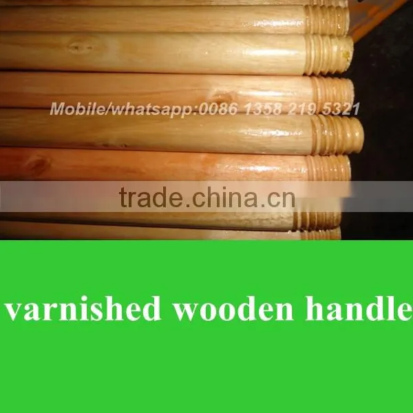 China Guangxi Factory 120 X 2.2cm Varnished Wooden Broom Handle photo-4