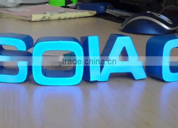 Custom Shop Front Logo in Stainless Steel 3D and Backlit Logo photo-2