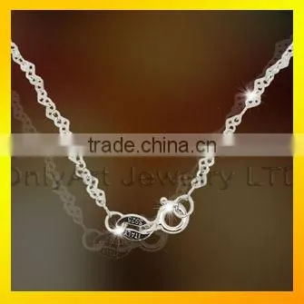 Fancy Long Chain 925 Silver Necklave Top Quality Women Necklace Jewelry photo-5