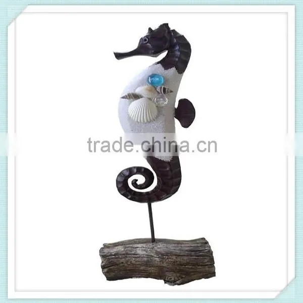Hot Sell Resin Craft in Seahorse Shape for Home Decoration photo-3