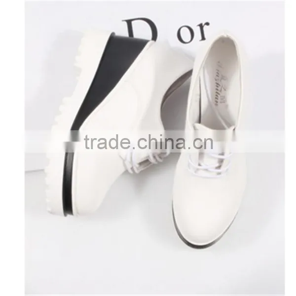 Korean Little Girls Fashion Dress 9.5cm High Leisure White Shoes photo-5