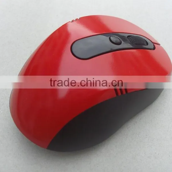 2016 Hot Selling Mini Good Touch Feeling Computer Laotop Tablet Red Colour Optical Wireless Mice photo-3