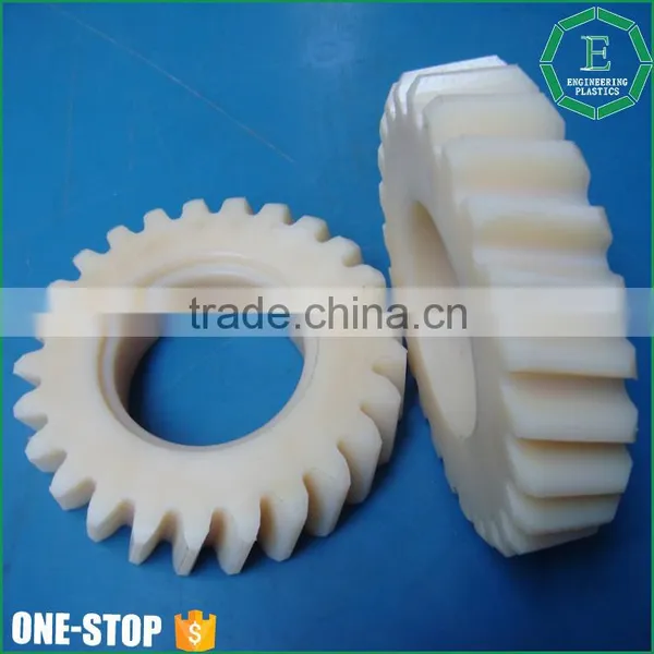 Injection Plastic Modling Type Nylon6 Worm Gears Wheel Plastic Spiral Gear for Various Machines photo-2