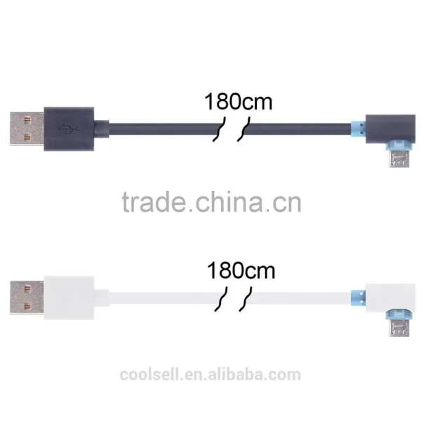 Fast Charging 2.0 Usb Data Cable, Left/right Angle Micro Usb Cable,90 Degree Micro o Usb Cable photo-2