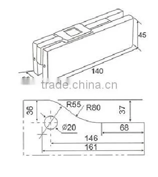New Products in China Cheap Patch Fitting Cover Aluminium DL-017 photo-2