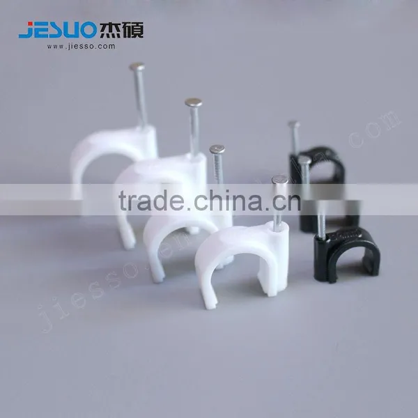 C Type /Circle Round Steel Nail Plastic Nylon Cable Clip photo-4