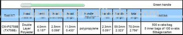Double Layer Polyester Swab Stick photo-2