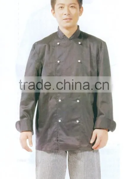 Fashion Design Black Chef Uniform Wholesale China
