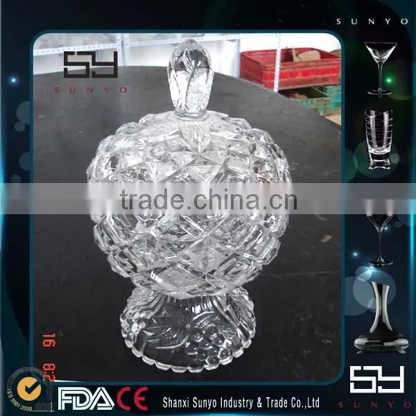 Christmas Decorative Crystal Glass Candy Storage Jar Quality Choice photo-3