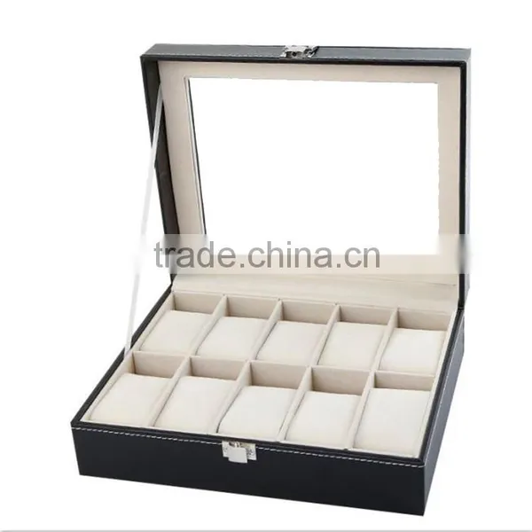 Wholesale Custom Stunning Wlegant 10 Slots Black Wooden Watch Boxes For Men. Quality Choice photo-5
