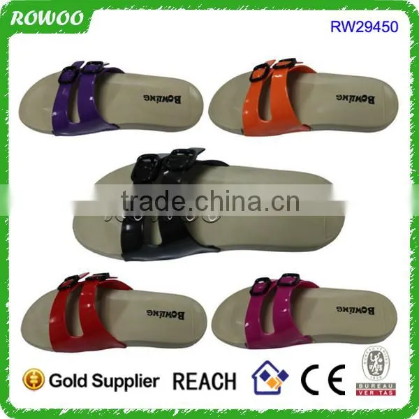 Patent PU Lovely Newest Girl Sandal Shoes Beach Slipper Shoes Women Sandals photo-2