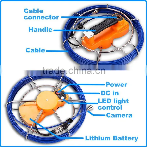 Pro 20m 12 LED Endoscope Borescope Sewer DVR 3.5" Pipe Inspection Camera System photo-4