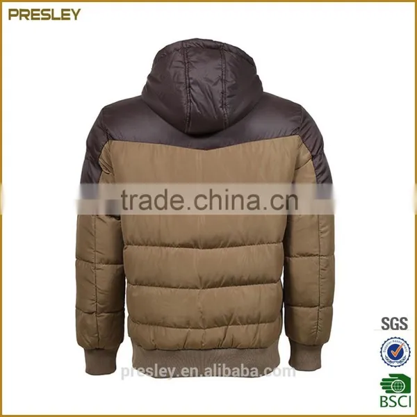 BSCI Oem High Quality Winter Brown Men's Down Jacket Coat Made in China photo-3