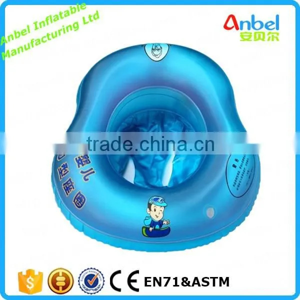 Blue&Orange Inflatable Baby Seat Baby Seat Float for Swimming Ring photo-3