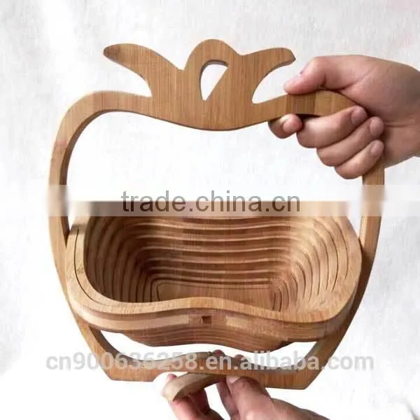Baboo Folding Fruit Food Bread Baskets photo-6
