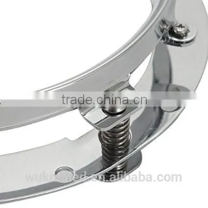 7inch Round Mounting Bracket Ring for 7" LED Projector Head Light Black for Harley Davidson photo-5