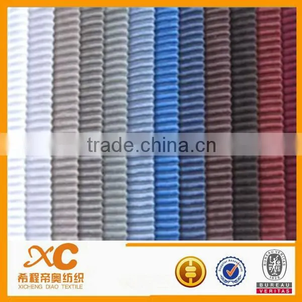 Fashion jacket material,cotton corduroy fabric textile