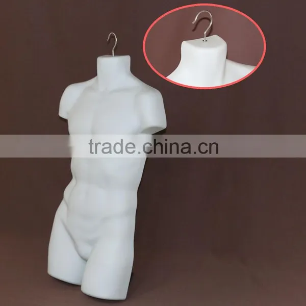 Torso Half Upper Body Male Mannequins With Hook for Man Wear Garment Display photo-3