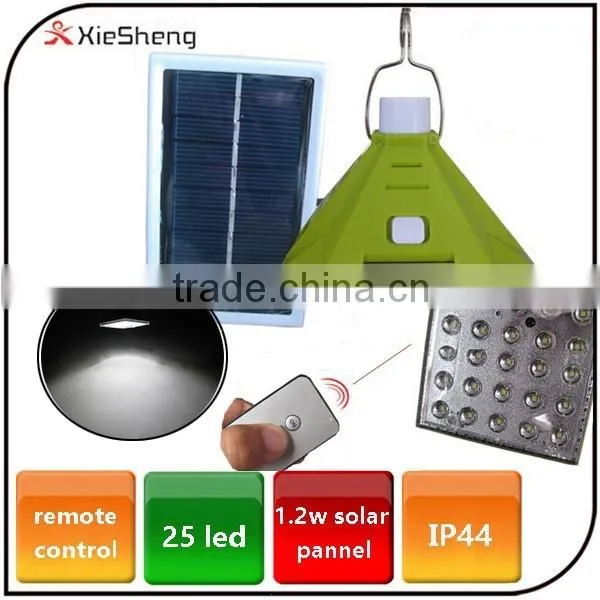 2 Color Emergency Portable Remote Control Rechargeable Tent Light 25 Led Solar Camping Light photo-6