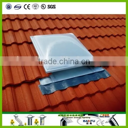 With a Safety Net for the Daylighting of the Dome Pyramid Roof Window