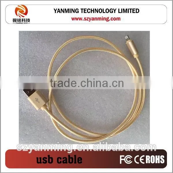 usb braided cable usb charging cable for iphone for samsung