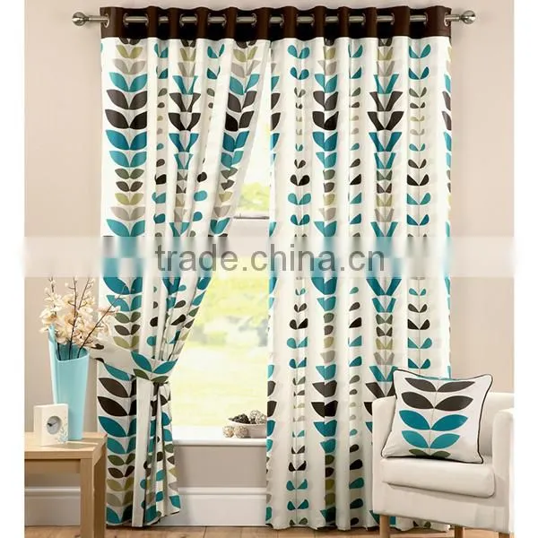 Sheer Flower Design Fabric Wholesale Curtain photo-5