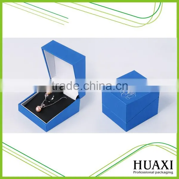 Luxury Custom Logo Printed Gift Velvet Plastic Jewelry Box photo-2