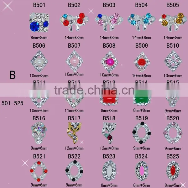 2016 Fashion 3D Nail Art Tips Decoration Alloy Nail Jewelry Glitter Rhinestone photo-6