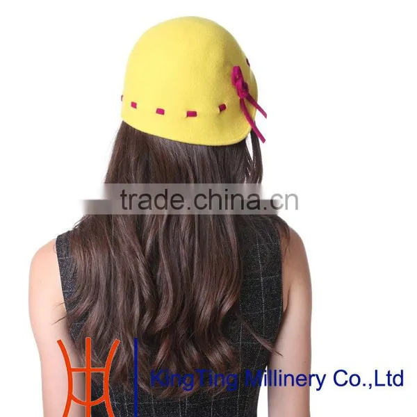 Bonnet Wool Felt Women Hat photo-5