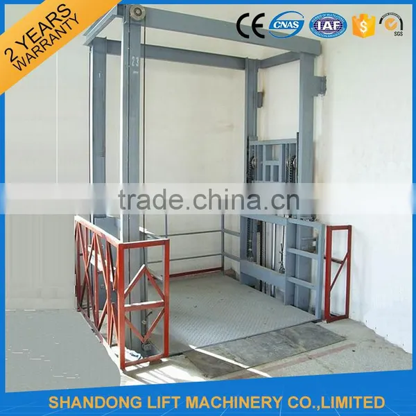 Heavy Duty 5m China Supplier Vertical Hydraulic Guide Rail Lift photo-2
