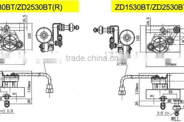 ZD1530BT Dc12v 50w Wiper Motor,windshield Wiper Motor Dc12v 50w,car Wiper Motor photo-4