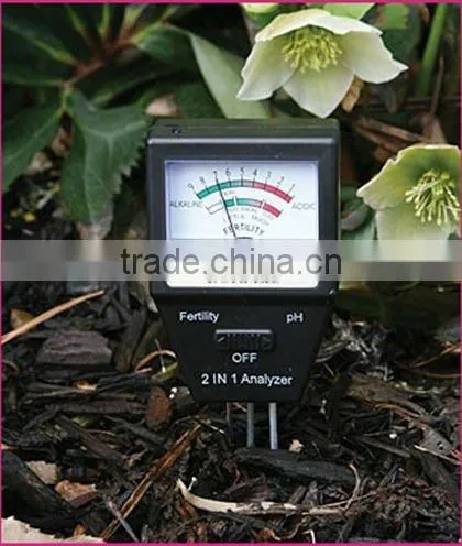 ELECTRONIC SOIL TESTER for pH and Fertility No Batteries Needed