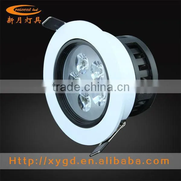 5w Recessed Downlight Light Led With Macromolecule Plastic 500lm CE RoHs Approval